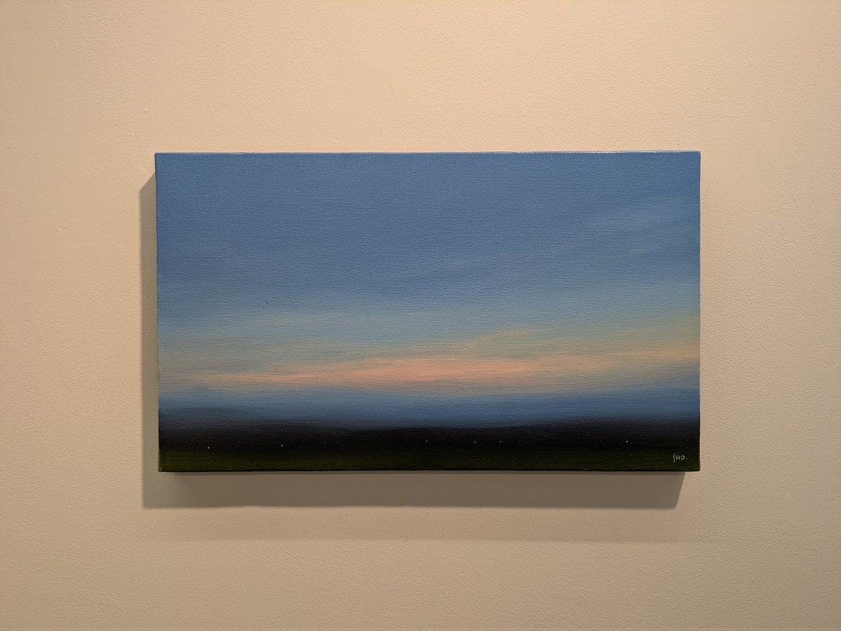 油井祥子　境界に至る
Gallery38

穏やかな光に包まれた広大な空と静かな景色がスウェーデン絵画のよう