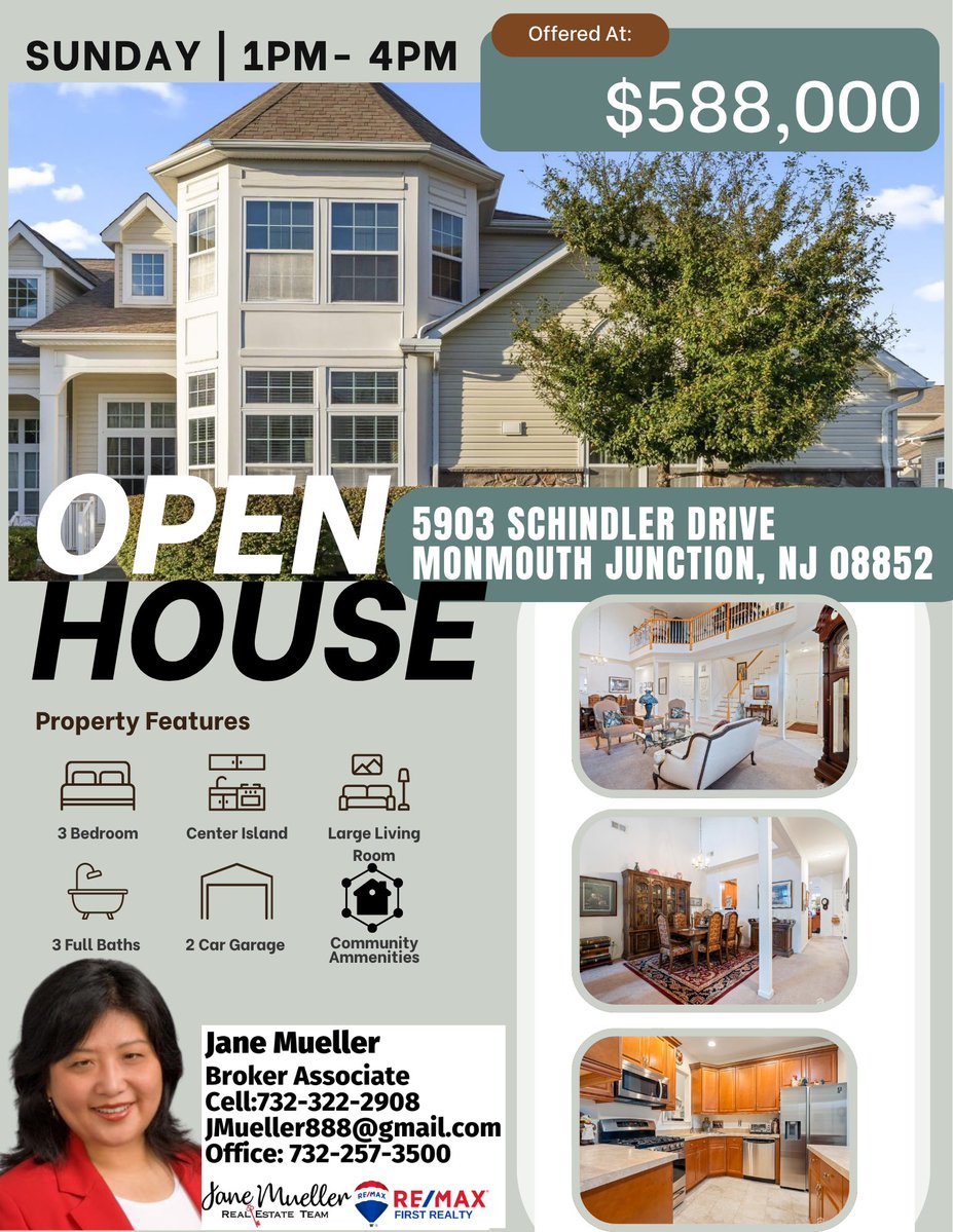 JaneJmueller888's tweet image. Looking for your next move? Check out these two stunning homes!

Whether you’re buying, selling, or just planning for the future, we’re ready to help you win in this market.

📲 732-322-2908

#janemuellerteam ; #backdrop ; #openhouse ; #eastbrunswick ; #southbrunswick