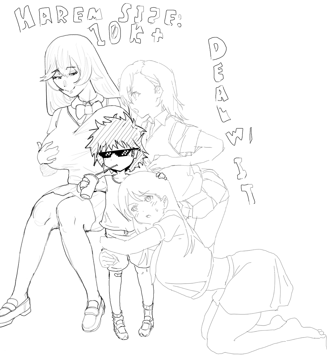keiminyabouti's tweet photo. harem with the boes https://t.co/mik4i4STGt
