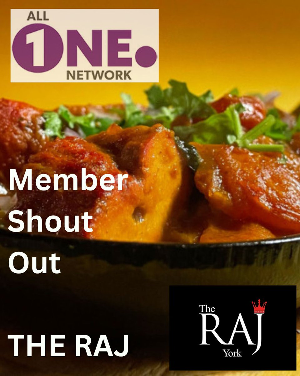 Bringing The Heart Of Indian Cuisine To Your Door…

You are spoilt for choice when ordering from All 1 Network Member The Raj York. You can order your favourite dishes online from Deliveroo or Just Eat.