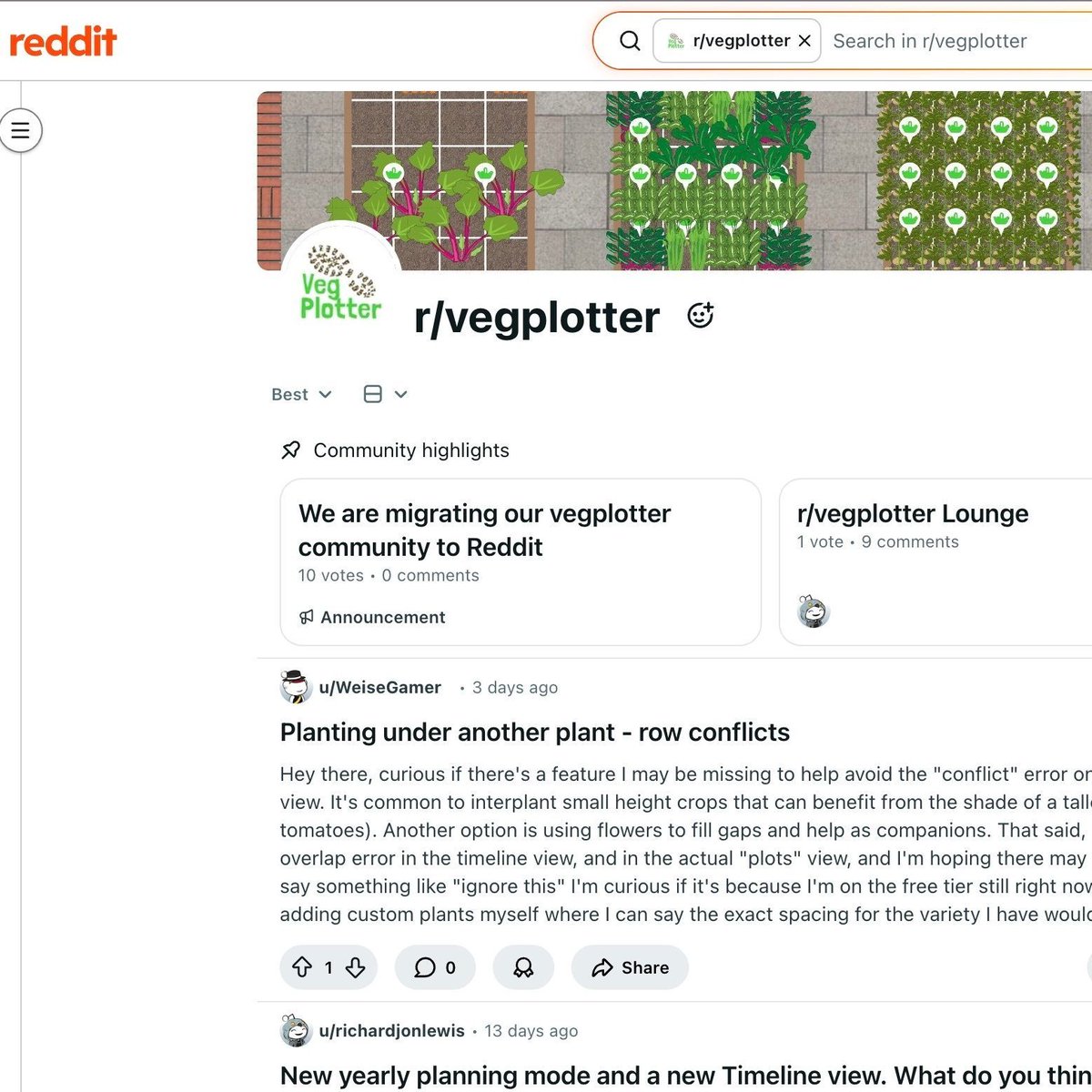 VegPlotter.com tweet media