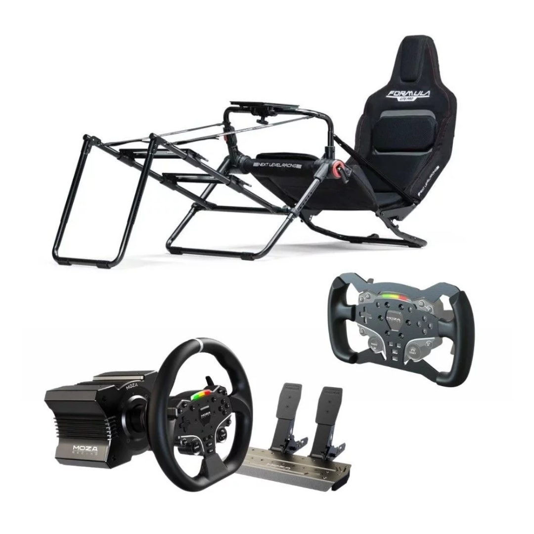 StealthGamerFR's tweet image. Notre Bundle F1 MOZA R5 et son cockpit Formula Lite Pro, pour #PC

🔵 Base MOZA R5
🔵 Volant MOZA ES
🔵 Formula ES Wheel Mod
🔵 Pédalier SR-P Lite

Commande le dès aujourd'hui ! 👇
f.mtr.cool/zybvmjwcod

#f1