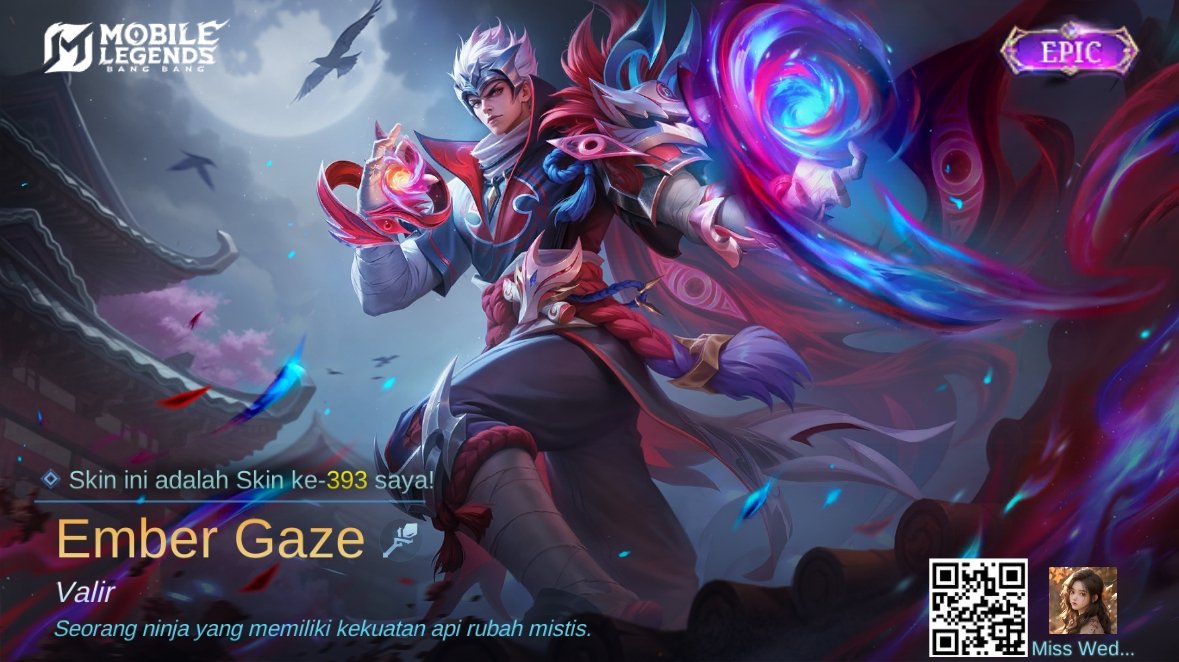 cicakpushup's tweet photo. Saya baru saja mendapatkan Skin baru Ember Gaze di Mobile Legends: Bang Bang! Ayo kita berhadapan melawan Player MOBA terbaik dunia bersama-sama! 
https://t.co/8DimpjuXns https://t.co/tSkzij4I4o