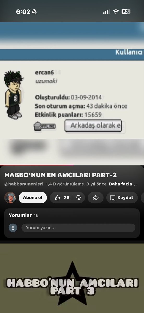 ensnrt's tweet photo. @imaginehabbo amina koyim kirk yilin basi kotu biside yokum diye sevindim YINE VARIM ULAN https://t.co/ut6EWlFABI