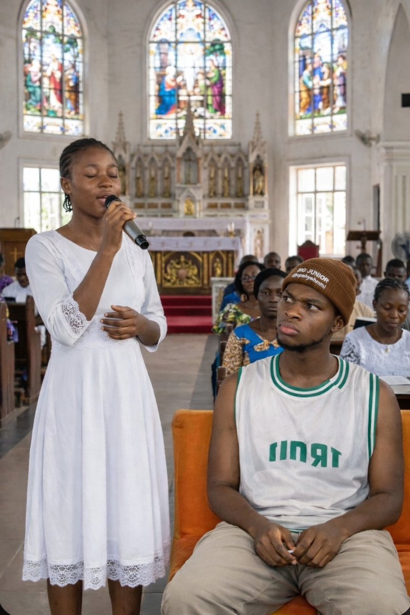 This babe clubbed on Friday... Sunday she's leading praise and worship?🤌.