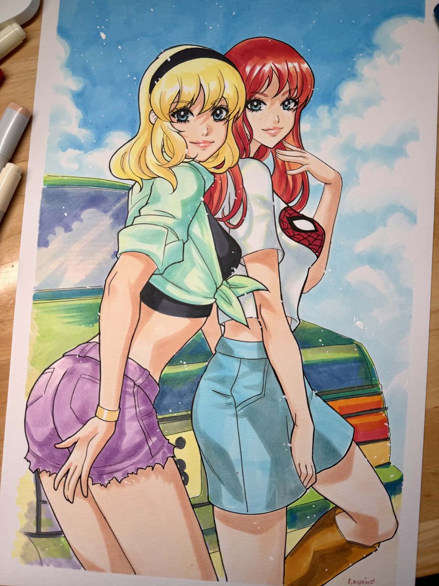 HydeEspino's tweet photo. Gwen Stacy* Mary Jane Watson
#Marvelcomis #spiderman #spidergwen #maryjanewatson https://t.co/x66XWxZilb