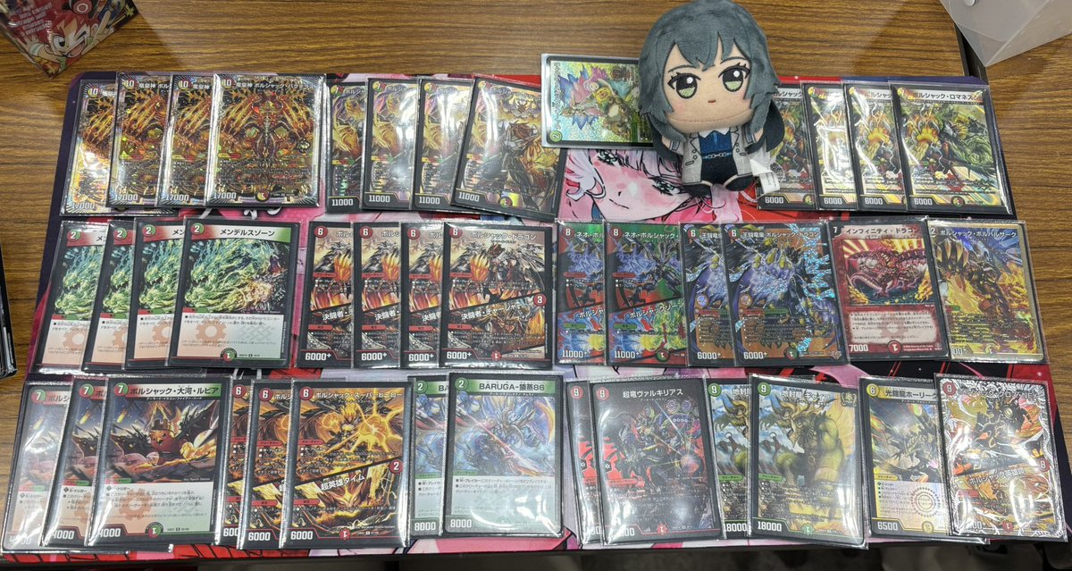 DMGP初参加で6-3でした
リースボルシャック使用
1〜3戦目勝ち
4戦目負け
5〜7戦目勝ち
8、9戦目負けで予選落ち

最後勝てたらベスト128行けた可能性あっただけ残念