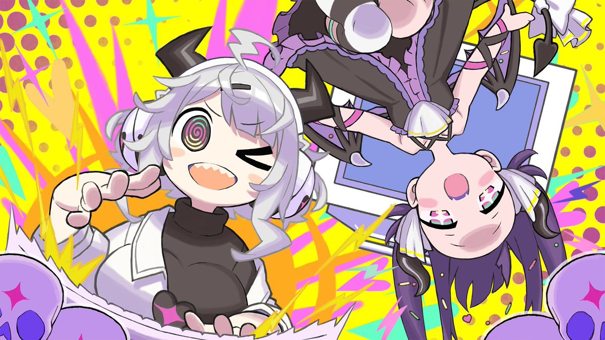 ゆんゆん電波シンドローム（<a href="/QDenpaReceivers/">ゆんゆん電波シンドローム＠4月24日発売</a> ）の発売直前応援イラストを描かせていただいてます、よろしくお願いいたします〜。めちゃくちゃ楽しくゆんゆんに描かせていただきました。ゲームをプレイするのが楽しみです！