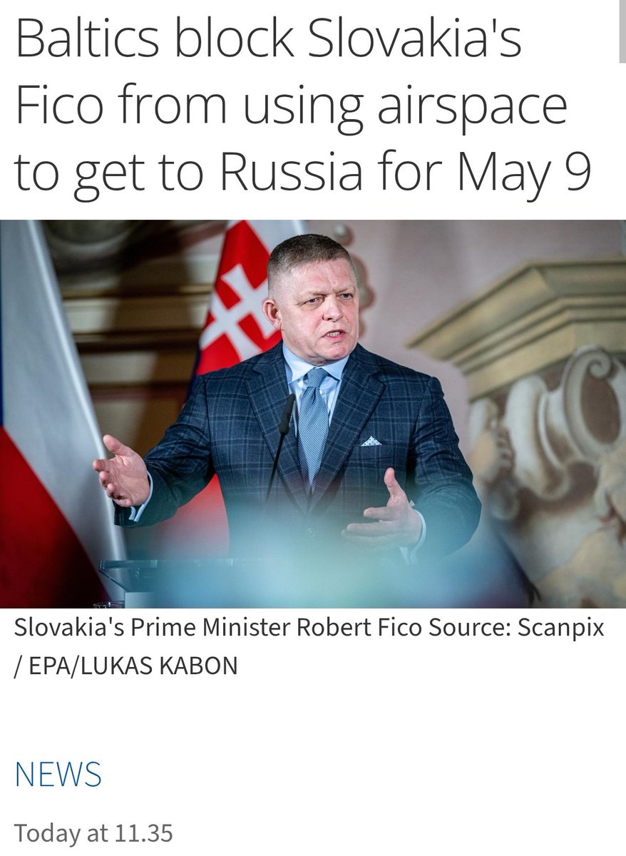 TheFl0orIsLaVa's tweet image. Estonia joined in on making Fico walk to Moscow.