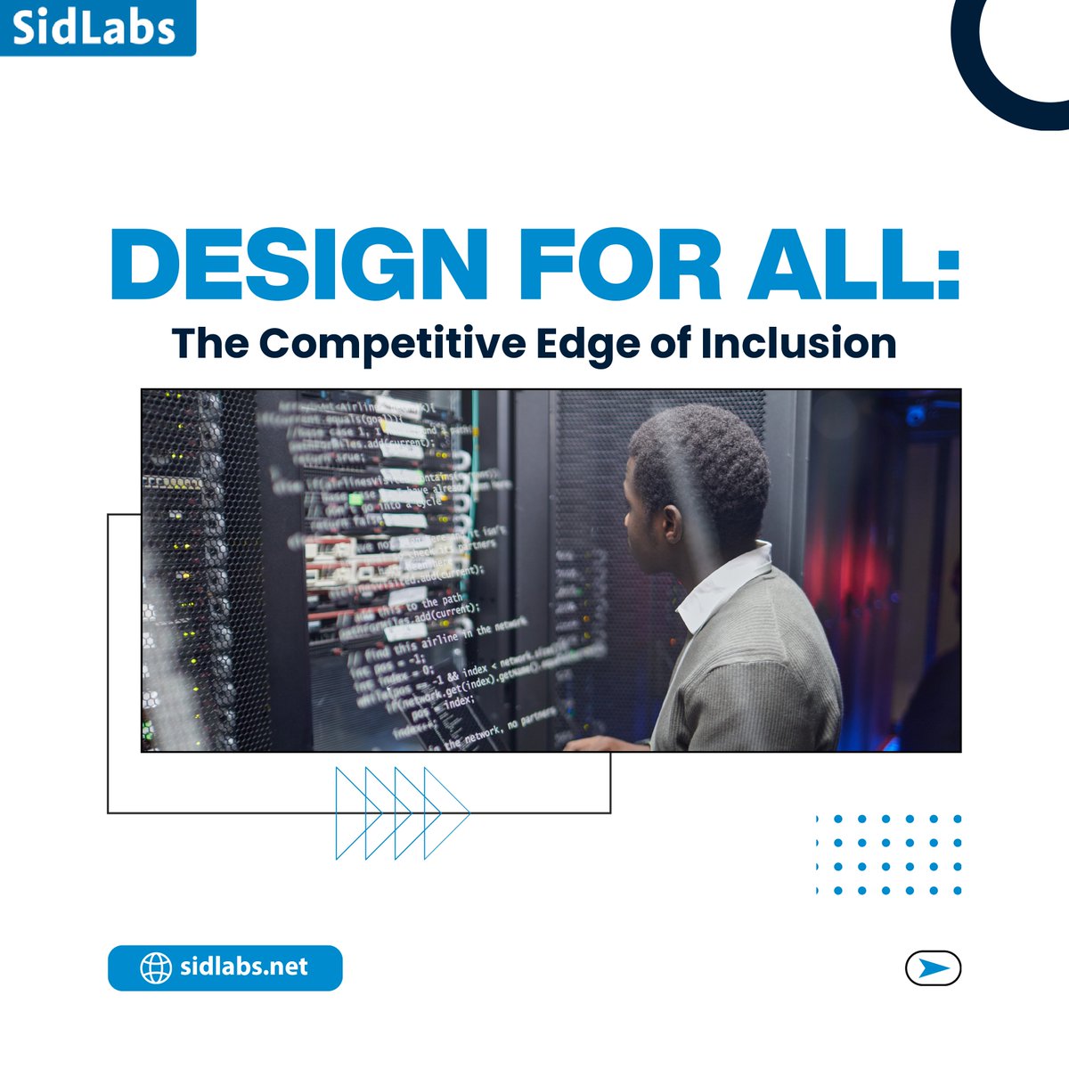 sidlabsllp's tweet image. Inclusive design isn’t a feature.
It’s a competitive edge.

Products that work for more people scale faster, retain better, and perform stronger.

Build for all—not just the average.
#InclusiveDesign #Accessibility