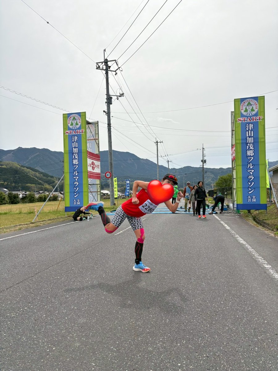 JUN@4/19 津山加茂郷マラソン tweet media
