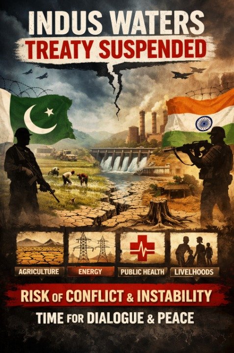 India's unilateral abeyance of the Indus Waters Treaty is not merely a legal breach.  It is a systemic threat to Pakistan's water security architecture and the foundation of national stability.
 #IndusWatersTreaty #WaterSecurity #Pakistan