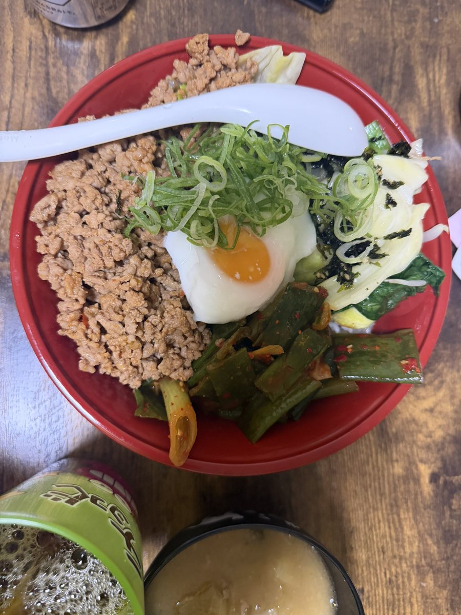 今日はひき肉ビビンバでし