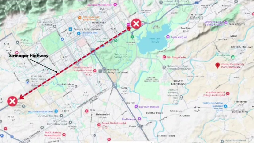 Ufaq_RM's tweet image. ALTERNATIVE TRAFFIC PLAN
Arrival of foreign #delegations in #Islamabad.
Red Zone and Extended #RedZone will remain completely closed to all types of traffic.

#Expressway from Koral to Zero Point will be closed to all types of traffic.

Traffic may also be stopped on Srinagar