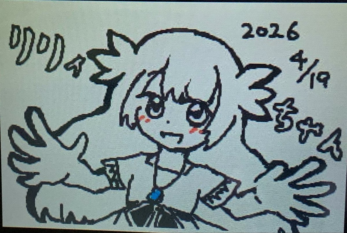 suikaraotyani7's tweet image. 3DS起動&amp;amp;バッテリー定期検診のお時間
無事グッズが届いたのでリリィちゃんをゲームメモでお絵描き
#3DS #EnderLilies