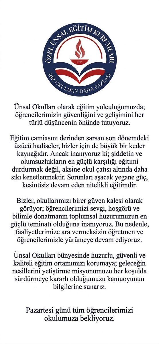 ÜNSAL OKULLARI (@unsalokullari) on Twitter photo 
