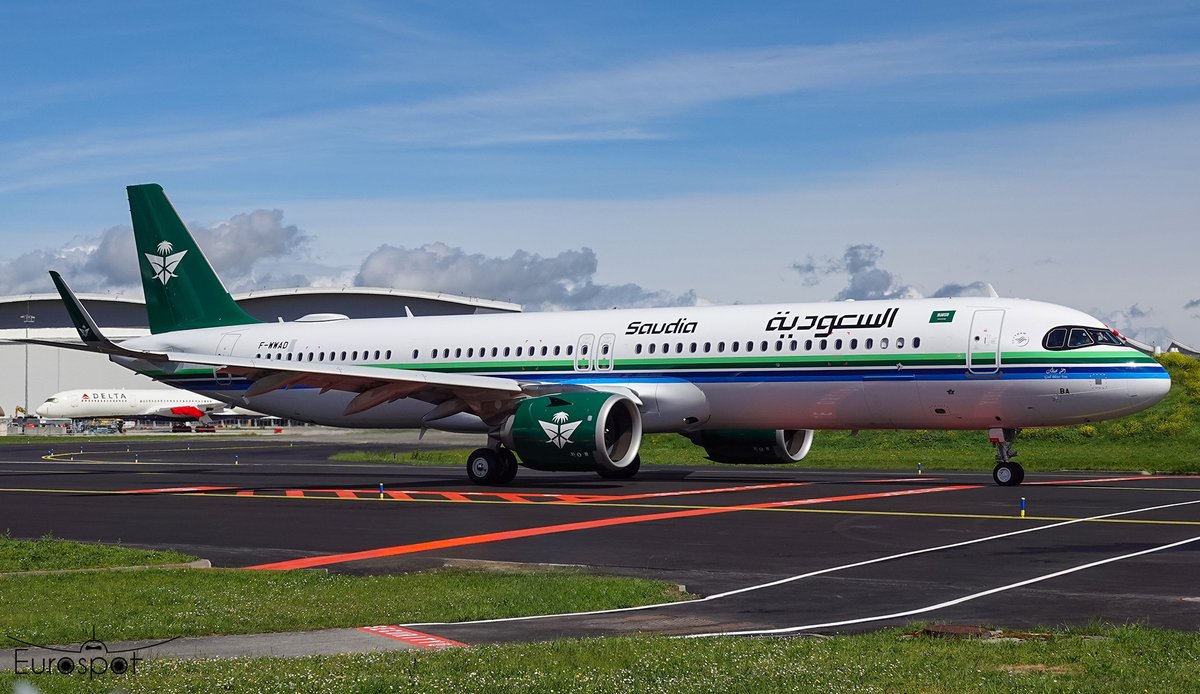 cliper31's tweet image. Saudia Airbus A321 XLR #airbus #A321XLR #Avgeek #planespotting