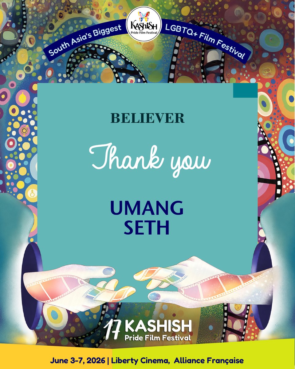 KashishFilmFest's tweet image. Thank you THOMAS, ANDREA, UMANG and LAZLO &amp;amp; DYLAN for your FRIEND level contribution.  Your support means everything to us.   

Friends, please consider contributing at pages.razorpay.com/KASHISH2026  

Every support, big or small helps.   

#Crowdfunding #Support #lgbtqfilmfestival