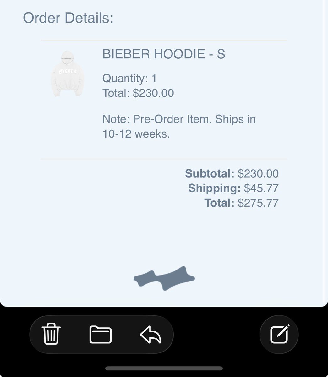 rauhlviews's tweet photo. i’m broke now but i love you @justinbieber https://t.co/gz1sP5J2rm