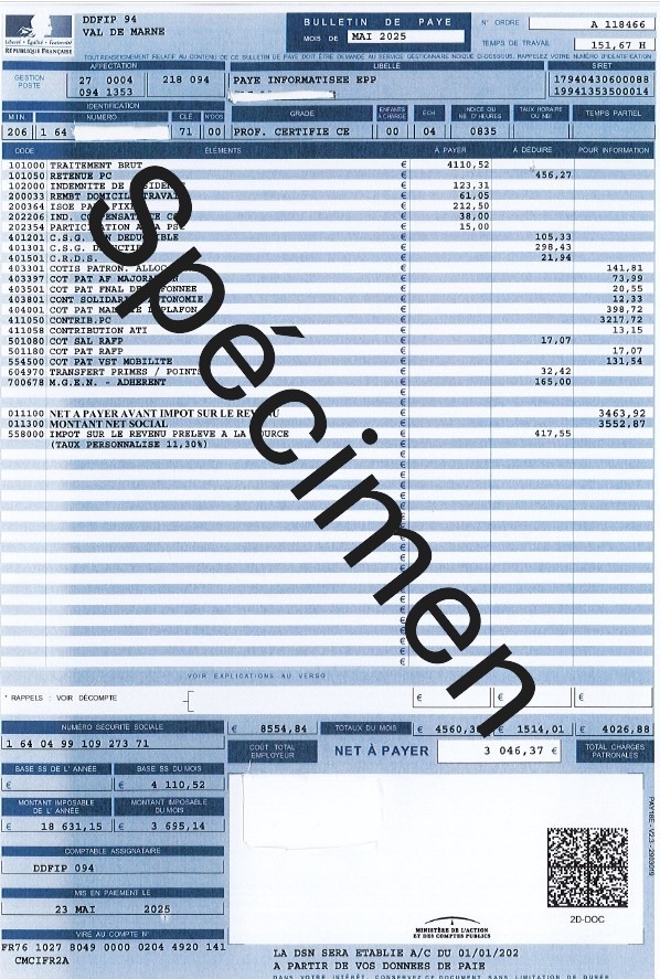 KorriganVictor's tweet photo. @mat_augmente Il n’est simplement pas indiqué à la ligne que tu as interprétée comme étant le net avant prélèvement. Il est indiqué plus haut sur la fiche de paye, son screen permet pas de le voir https://t.co/94W8hBeWgv