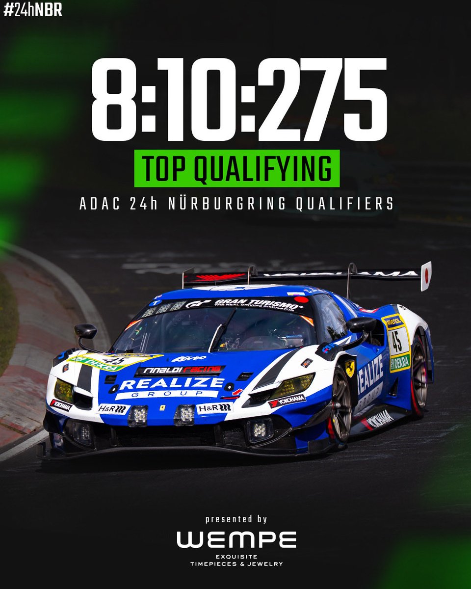24hNBR's tweet image. Vermeulen secures pole by just one thousandth 😳

#24hNBR

#24hnurburgring #motorsport #nordschleife #nürburgring