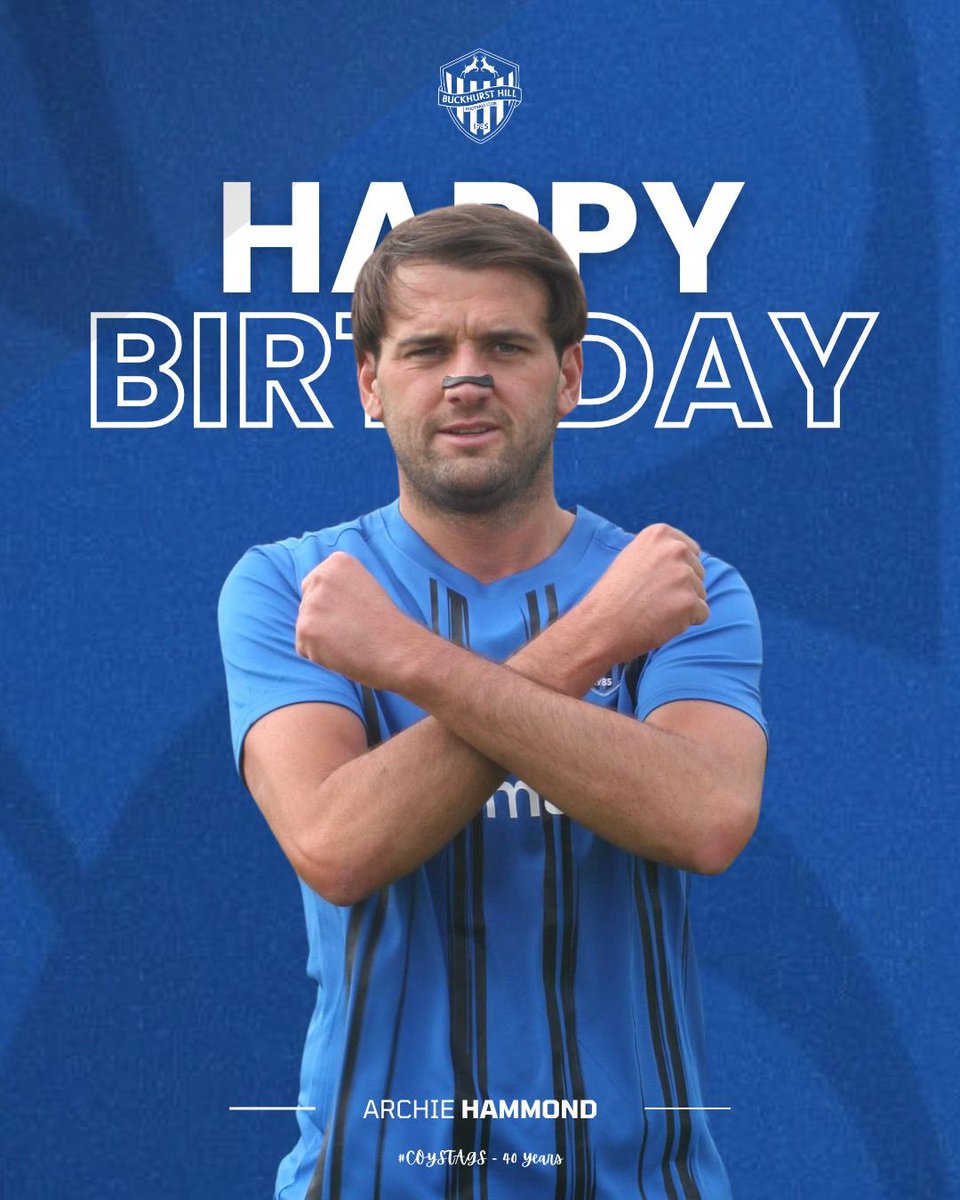 buckhursthillfc's tweet image. Wishing a very Happy Birthday to Archie Hammond from everyone at BHFC 🎂🎉

A player that represents a lot for what this club stands for 💙🖤

Also hearing The Stags took over the UK last night 👀

#COYSTAGS #BuckhurstHill #InThisTogether | #ESL