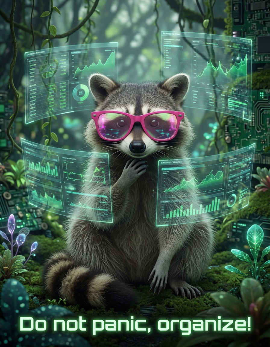 DNAstudioo's tweet image. Here are a few stats, some of you might not like them According to Grok:
Even raccoons sort trash better than most humans.
And yes… just because two things happen together, it doesn’t mean one causes the other. 
Do not panic, organize! 
#Grok #Statistics #DataHumor #RecycleSmart