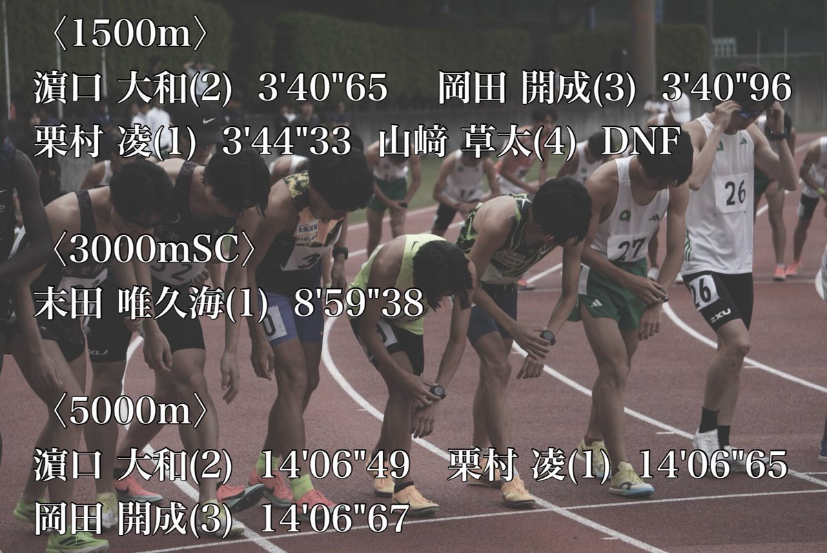 中央大学陸上競技部 tweet media