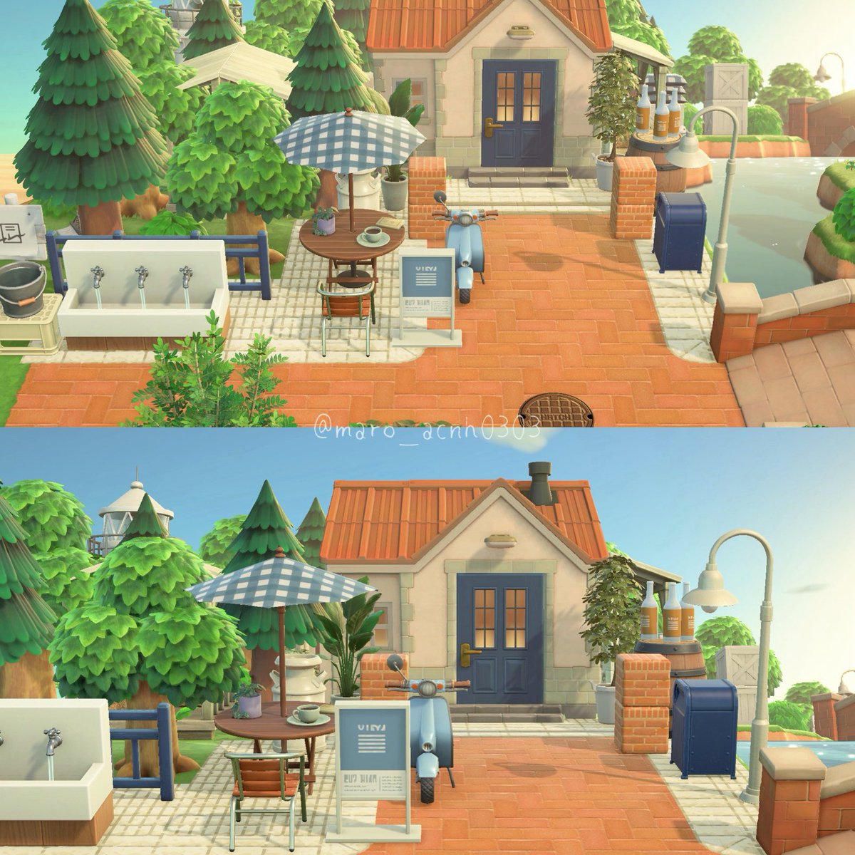 maro_acnh0303's tweet image. 川沿いのお家🛋🍊

#あつ森 #あつまれどうぶつの森
#ACNH #AnimalCrossing #あつ森写真部