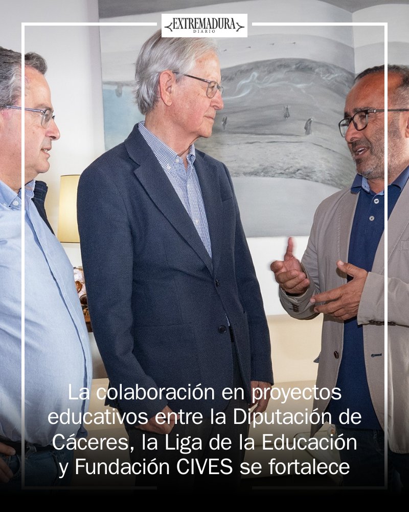 ExDiarioCom's tweet image. 📚✨ La colaboración entre la Diputación de Cáceres y la Liga de la Educación sigue viento en popa. Miguel Ángel Morales se reúne para fortalecer proyectos educativos. ¡La formación en el medio rural avanza! 🌱 #Educación #Cáceres mrf.lu/H8Yb