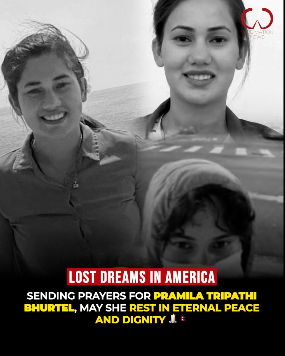WildemationNews's tweet image. Pramila Tripathi Bhurtel came to the United States on a student visa. Over time, she began experiencing mental health issues, and her life and tragic passing in San Francisco, California, drew significant attention within the Nepali diaspora.
#nepal #student #news #usa