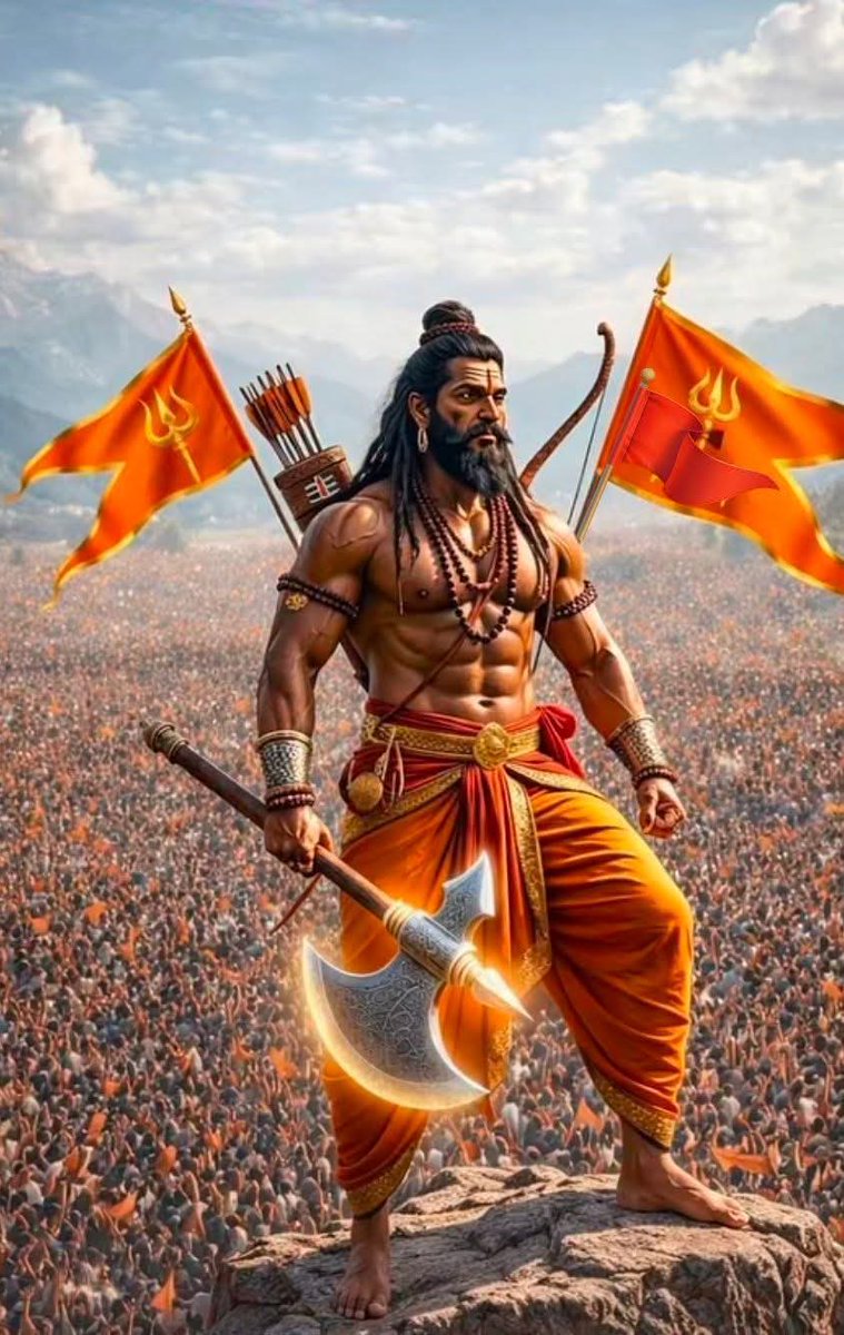 शास्त्र और शस्त्र के अधिपति 🙏🏻

मस्तक पर तिलक व कंधे पर भारी कोदंड है।
अन्याय के मर्दन हेतु, जिनका परशु प्रचंड है।।

#अधर्म_का_नाश_हो 🚩
#जय_भगवान_परशुराम 🙏🏻🚩
#ब्रह्मांड_के_प्रथम_गोरक्षक 🙏🏻🚩
#जय_भगवान_श्रीहरि_परशुराम 🙏🏻🚩
#जगत_के_प्रथम_राम_भार्गव_राम 🙏🏻🚩