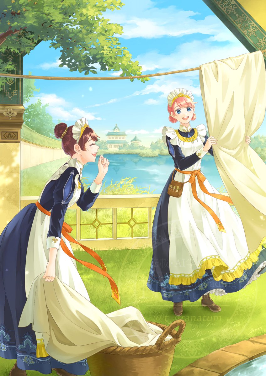 ＃イラスト
《洗濯日和☀️》