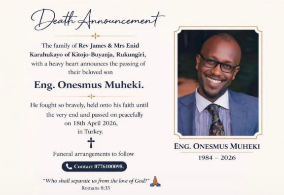 RedPepperUG's tweet photo. RIP!
Uganda has lost Eng. Onesmus Muheki, a climate advocate. Passed away on April 18 in Turkey. Through Yongeza Capital, he championed e-mobility—driving sustainable, socially responsible &amp; profitable electric transport solutions to tackle climate change and urban air pollution https://t.co/fCHZqytb7U