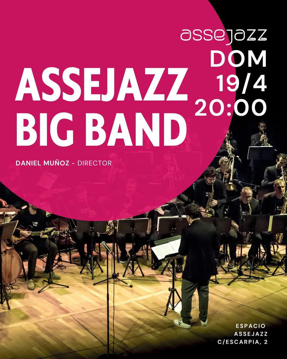 GECA_andalucia's tweet image. HOY EN SEVILLA 👇🏻

#Jazz con la #BigBand en #Assejazz #Sevilla 🎶👌🏻😉