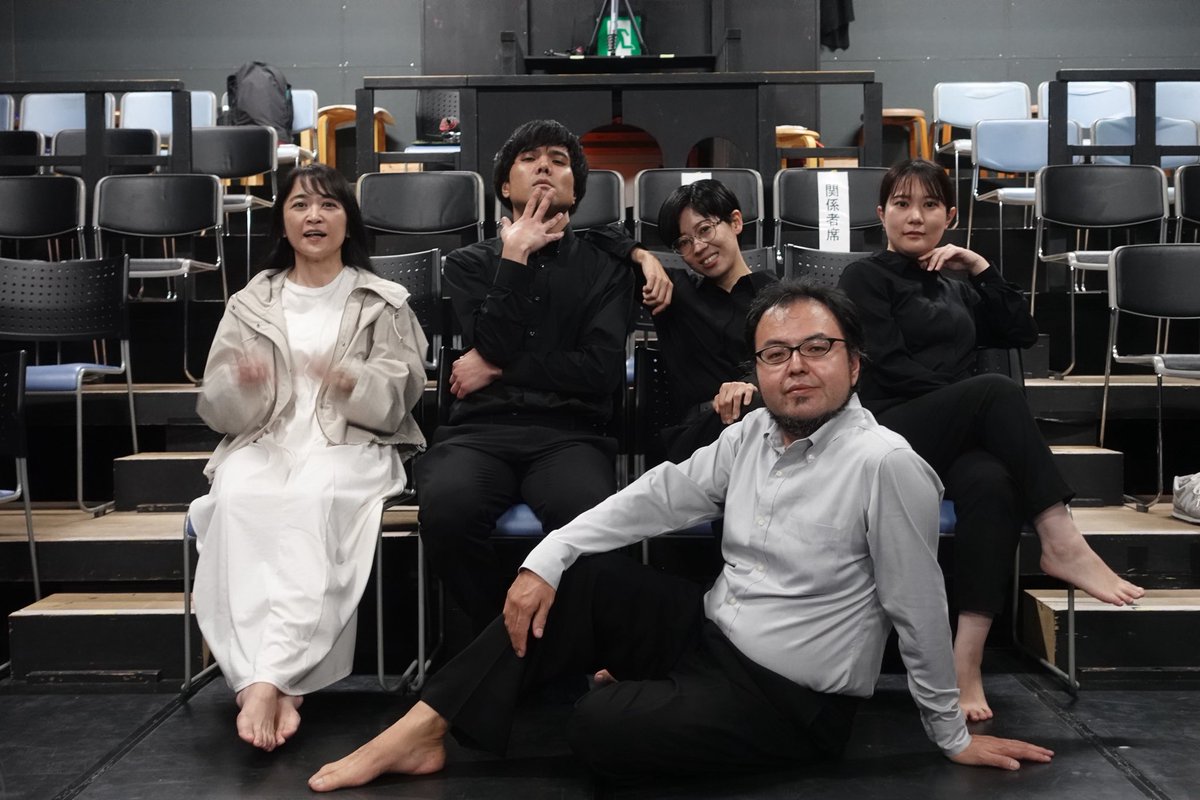 k8_ysb's tweet photo. #九人脳 無事終演！👏✨

零≠無（ムニアラズ）残念ながら残れませんでしたが…

#山田享楽 さんの作品はとてもやり甲斐があり
 
いつもナイスキャラの #上門みき さん
とても頼りになる先輩 #大山瑠紗 さん
意外とノリが良い #阿波根昌悟 さん

とお芝居できて
「どちらかと言えばラッキー」でした✌️ https://t.co/C0Con2eek1
