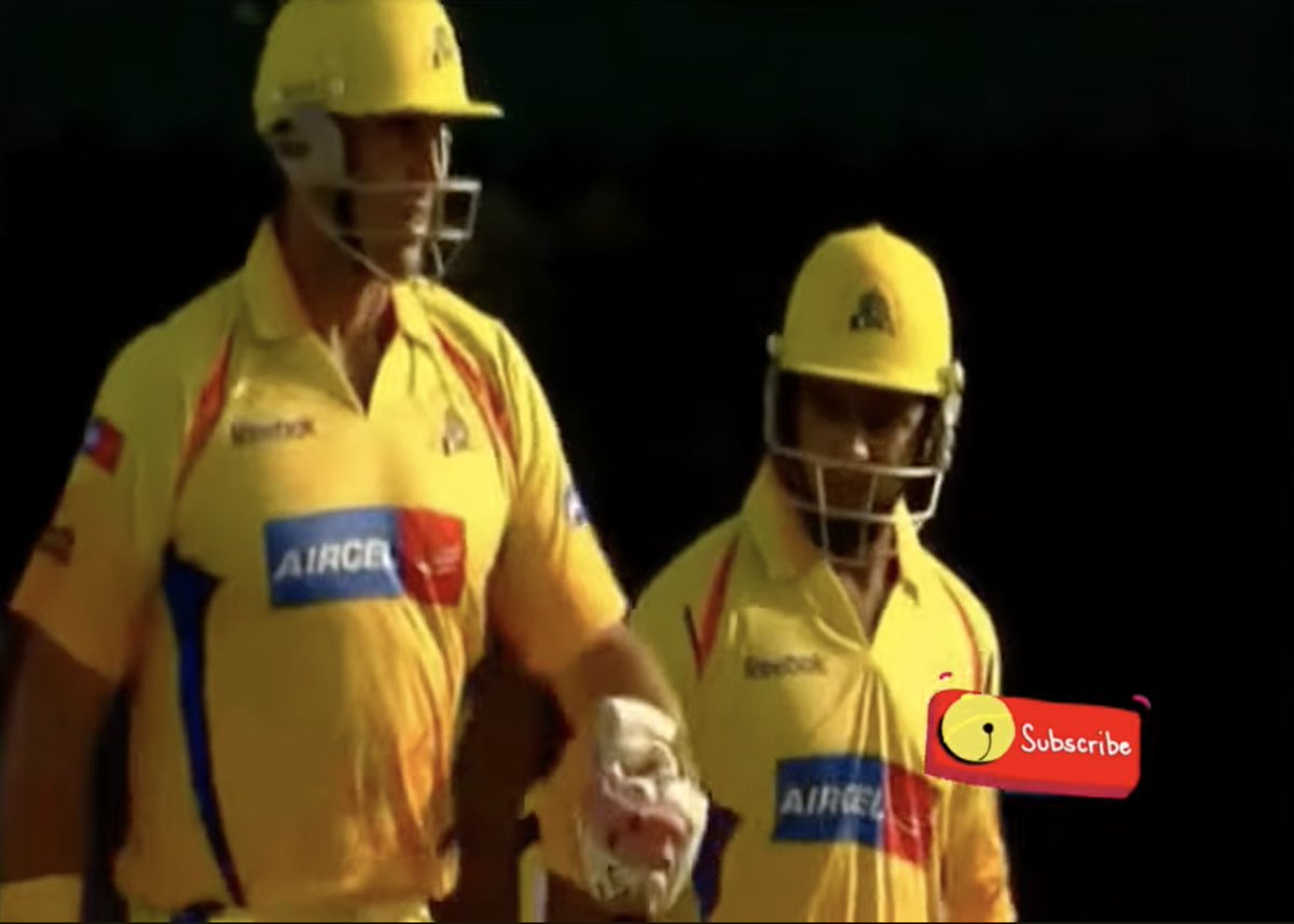 shubh_chintak's tweet image. Everyone fondly remembers Brendon McCullum scoring 158* that had KKR posting a massive 222/3 on the first day of IPL in 2008. 

But I don't see enough people, or anyone, talking about CSK posting 240/5 on the second day against Punjab, #OnThisDay in 2008. 

Watching the giant