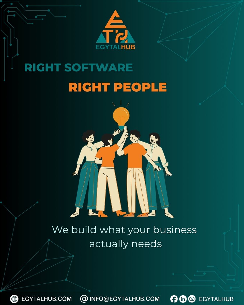 EgytalHub's tweet image. Great digital solutions don’t happen by chance.

They happen when the right tech meets the right talent.

At @EgytalHub, we help businesses build, scale, and grow with confidence — from idea to product to impact.

#DigitalSolutions #AI #BusinessGrowth #Tech
