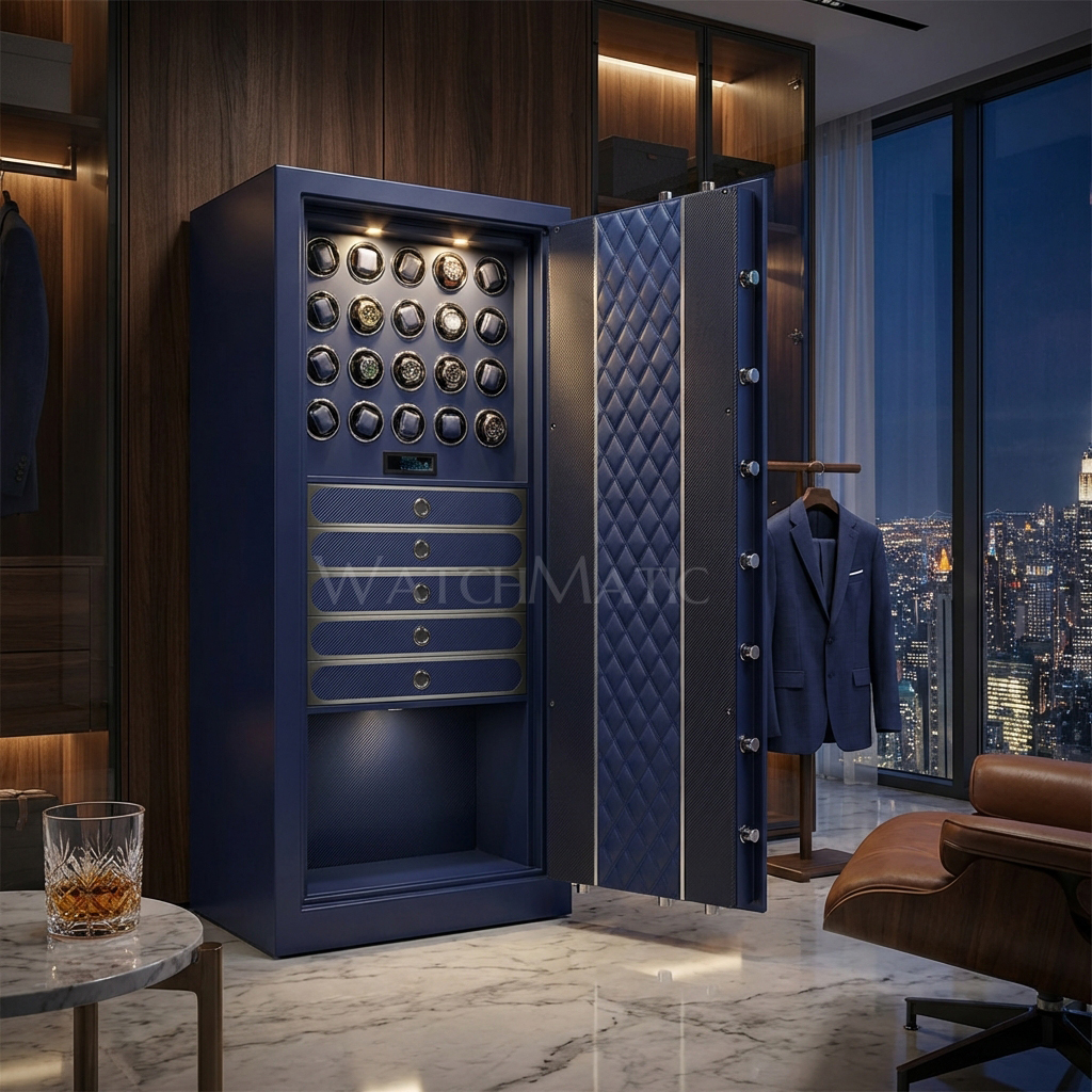 MyWatchMatic's tweet photo. Titan Vault 20 Watch Winder Safe is built for scale.

• 20 winders
• Premium interior craftsmanship
• Drawer storage system
• Heavy-duty protection

For serious collectors.
https://t.co/uusX9uDVNV

#WatchSafe #WatchWinder #LuxuryWatches #WatchCollector #Horology #WatchMatic https://t.co/bdlcl3HNZA