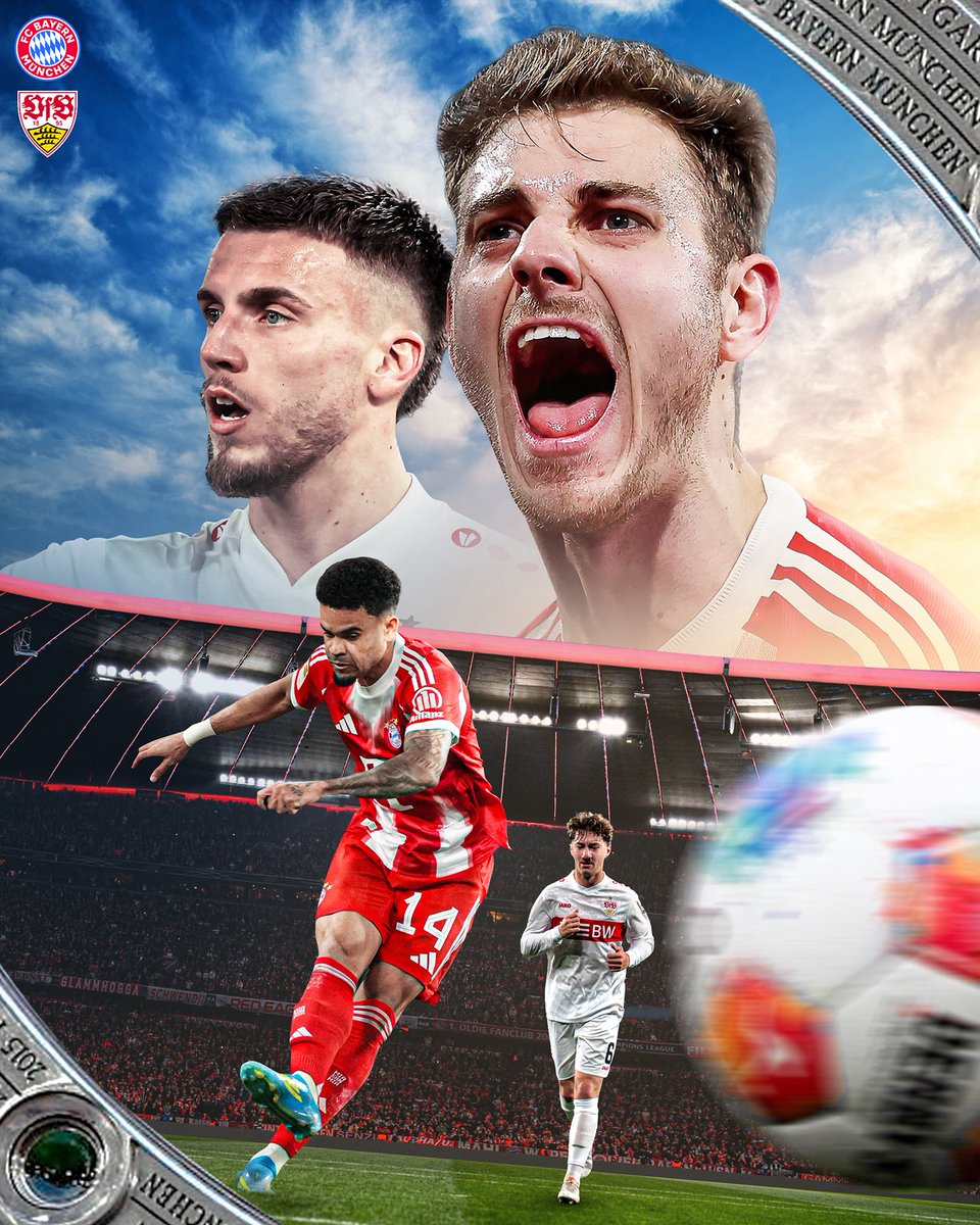 FCBayernEN's tweet photo. 🔴 𝗕𝗨𝗡𝗗𝗘𝗦𝗟𝗜𝗚𝗔 𝗠𝗔𝗧𝗖𝗛 𝗗𝗔𝗬 ⚪
A chance to secure the title - Let’s do this! 💪
🆚 VfB Stuttgart
🏆 @Bundesliga_EN
⌚️ 17:30 CET
🏟️ Allianz Arena
📱 #FCBVfB https://t.co/GdjYNsohxv