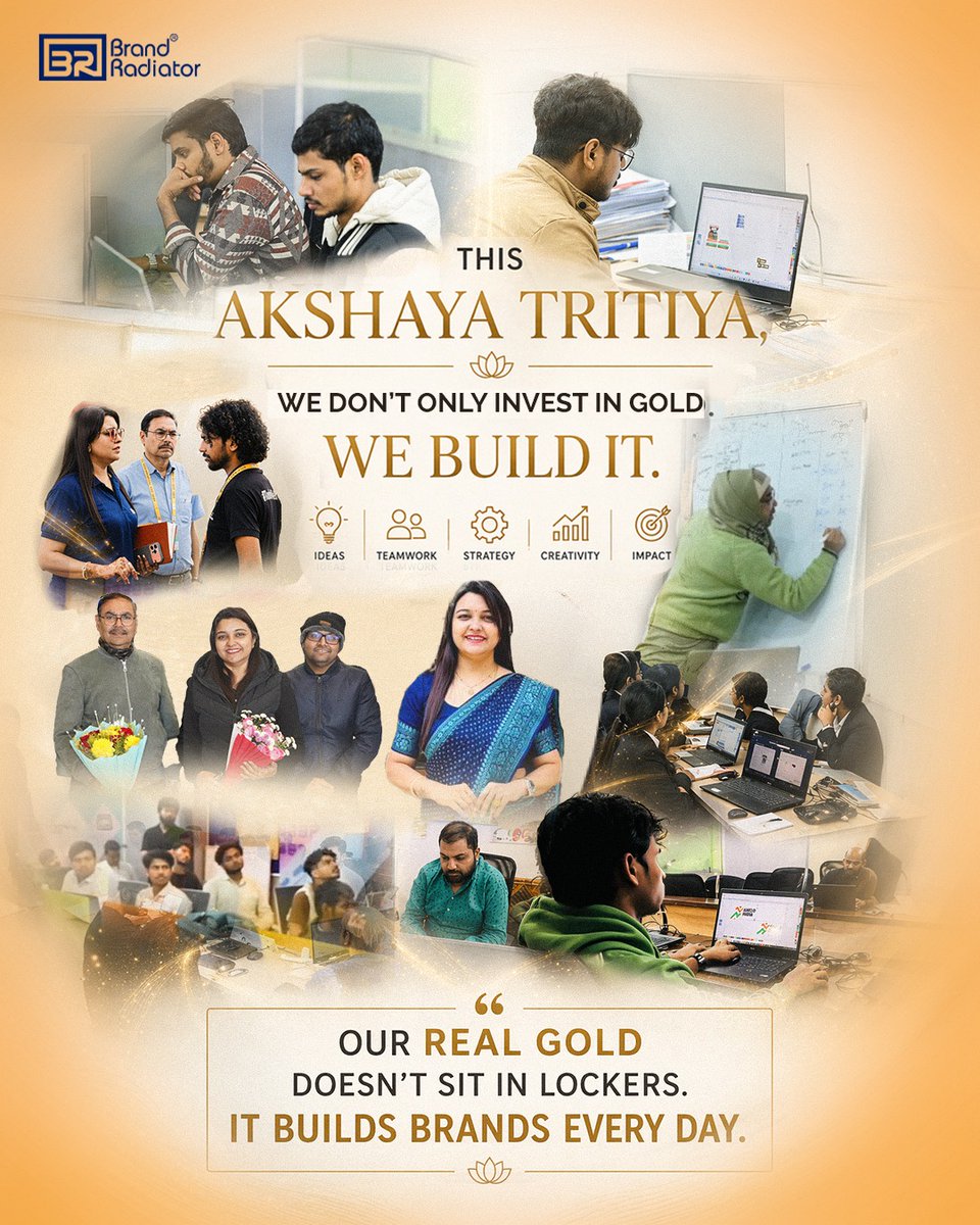 BrandRadiator's tweet photo. This Akshaya Tritiya,
we don’t just value gold 
we create it, every single day. ✨ https://t.co/UwBdVQAVmO