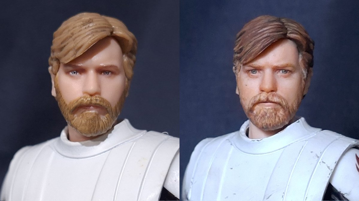 chewie1539's tweet image. 【Obi-Wan Kenobi TCW ver. 】
Hasbro BlackSeries   repaint
#starwars #hasbro #blackseries
#SW推し事キャンペーン
#マンドーグローグー