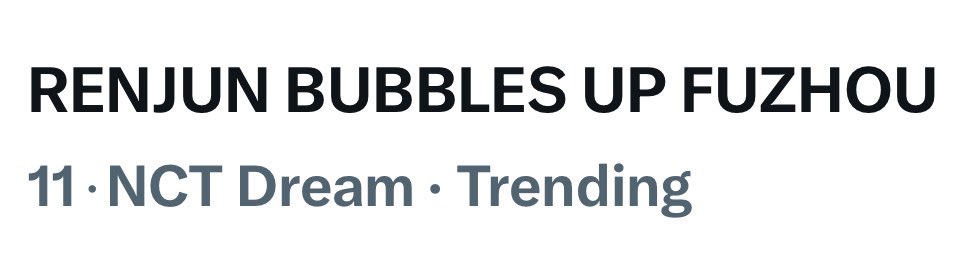 Trend for RENJUN tweet media