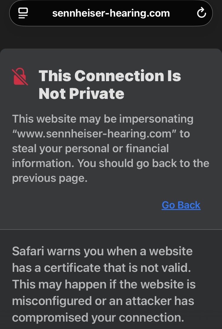 TweetSpaz's tweet image. Hey @Sennheiser, @SennCanPR, your site sennheiser-hearing.com is currently inaccessible globally due to an expired SSL certificate and a Netlify name mismatch. SSL Shopper confirms the error. Your IT team needs to check the Netlify dashboard settings! #Sennheiser #ITSupport