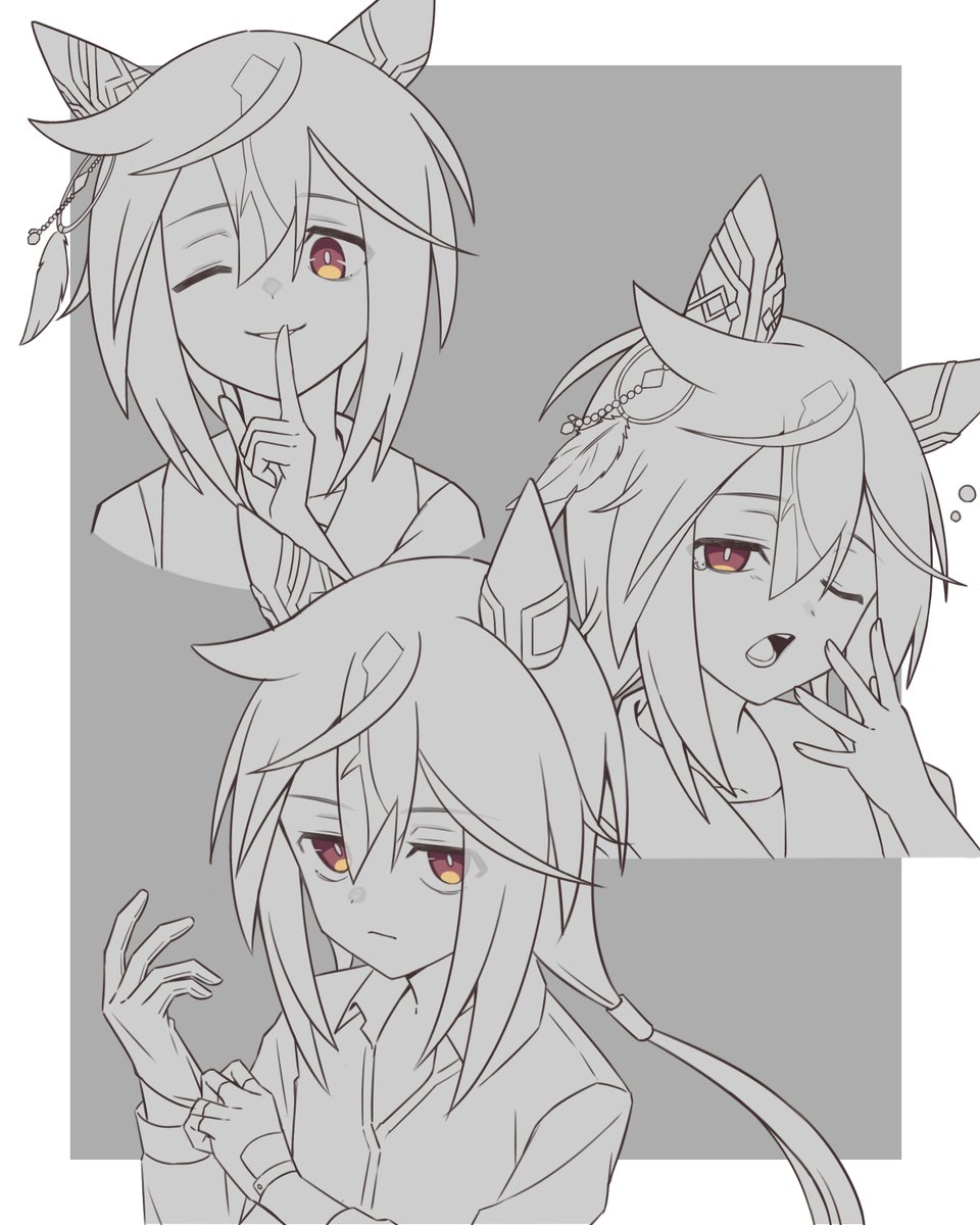 お顔練習