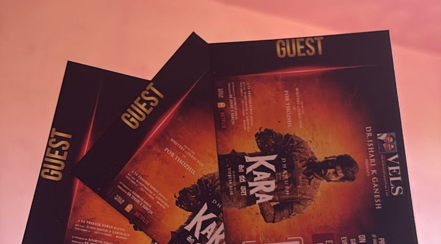 Troll_Cinema's tweet image. All set for #Kara Pre-Release Event 🔥 #Dhanush