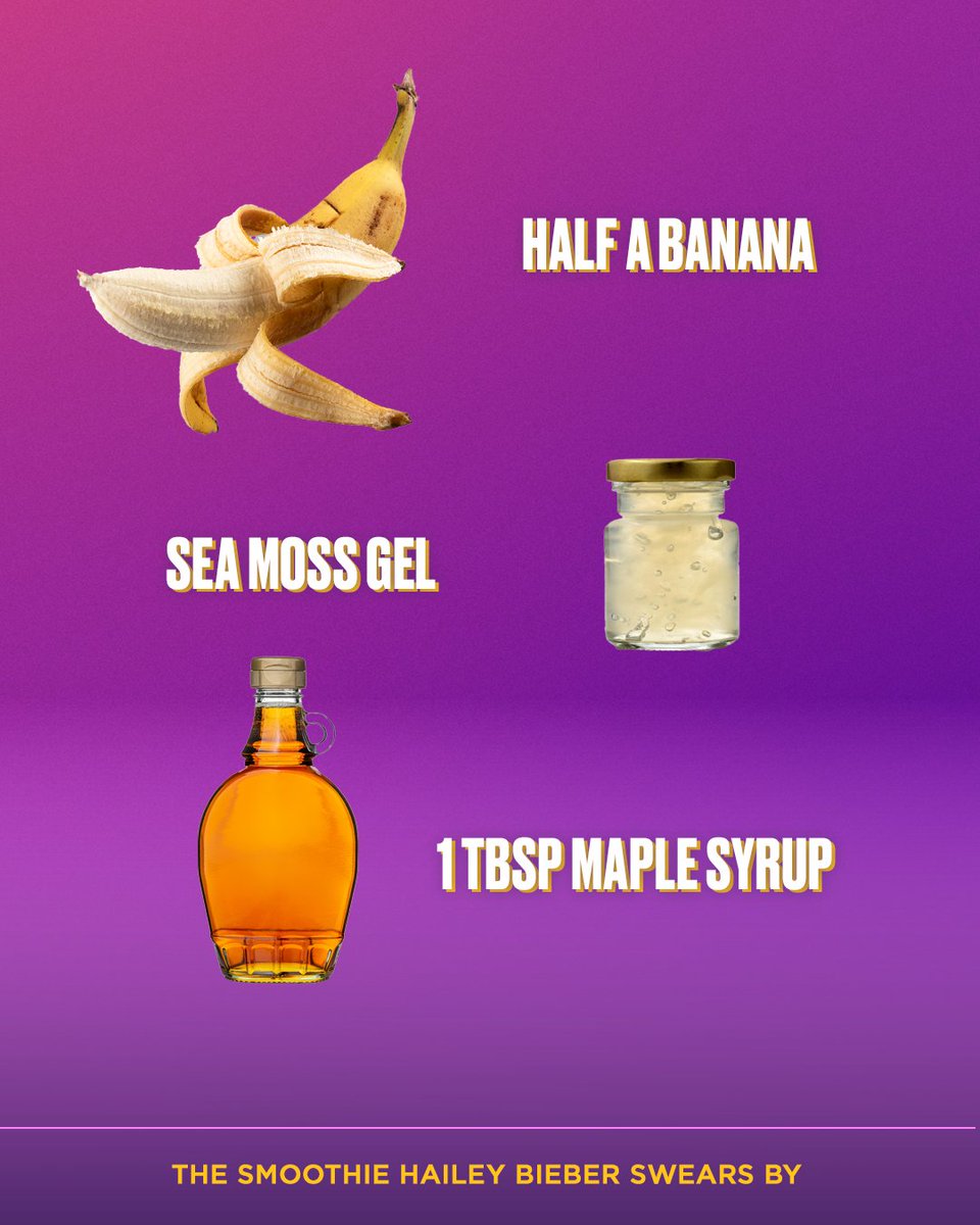 KiSS925's tweet image. Hailey Bieber swears that the reason for her glowing skin is THIS Strawberry Glaze Skin Smoothie, which roughly costs between $18-$20, but here's the recipe to make at home. 

#HaileyBieber #Smoothie #JustinBieber #Biebers

📷: Getty Images