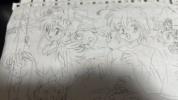 1990年頃の絵です…..某先生の影響モロ受けてますね☺️ 