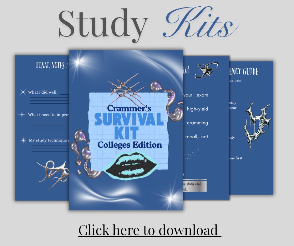 ElleCelinee's tweet image. Studied? NO.
Cried? YES.
Made 3 aesthetic cram templates instead? absolutely.
Exams are coming. Motivation is not.
So I made 3 templates to pretend I have my life together.

Available here on @raketdotph  raket.ph/rish_risha_ris…

#digitalarwork #student #college #digitalarts