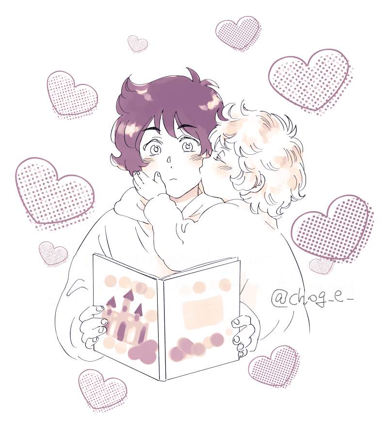 あおいさん(<a href="/aoi_mori_aoi/">あおい＠次回6月オンリー</a>)の年齢差AO小説シリーズの挿絵を描かせて頂きました✨ありがとうございます☺️